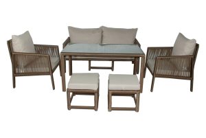 Set mobilier de gradina, Jumilla, Otto Sofa, Maro inchis