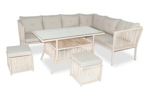 Set mobilier de gradina, Jumilla, Shangai 6, Crem