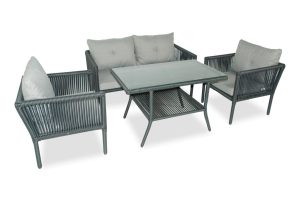 Set mobilier de gradina, Jumilla, Shangai 62, Gri