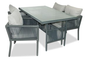 Set mobilier de gradina, Jumilla, Shangai 7, Gri