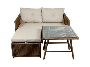 Set mobilier de gradina, Jumilla, Shangai 8, Maro inchis - imagine 2