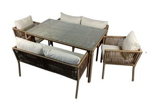 Set mobilier de gradina, Jumilla, Vera 2, Maro inchis - imagine 2