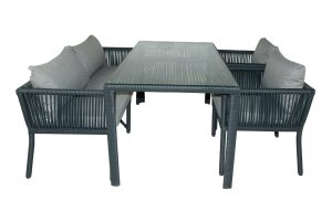 Set mobilier de gradina, Jumilla, Vera 3, Gri - imagine 2