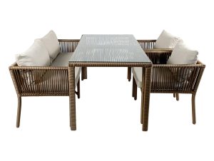 Set mobilier de gradina, Jumilla, Vera 3, Maro inchis - imagine 2