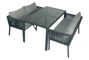 Set mobilier de gradina, Jumilla, Vera 4, Gri - imagine 2