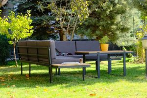 l set de lounge de gradina valovi mers corner cadru metal negru de lemn gri 3.jpg
