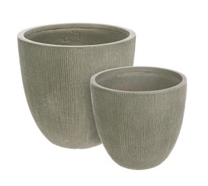 l set ghivece pentru exterior 2 piese brush bizzotto 435 x 41 cm fibra de sticla verde sage 1.jpg