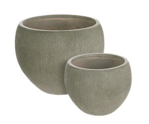l set ghivece pentru exterior 2 piese brush bizzotto 51 x 39 cm fibra de sticla verde sage 1.jpg