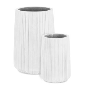 l set ghivece pentru exterior 2 piese halong cylinder bizzotto 45 x 66 cm fibra de ciment si argila alb 1.jpg