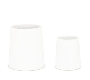 l set ghivece pentru exterior 2 piese hoian bizzotto 45 x 50 cm fibra de ciment si argila alb.jpg