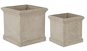 l set ghivece pentru exterior 2 piese sand square bizzotto 455 x 455 x 455 cm fibra de sticla si argila gri nisip.jpg