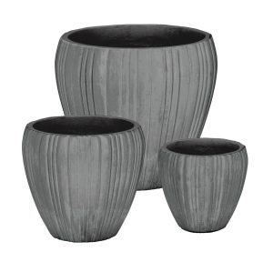 l set ghivece pentru exterior 3 piese halong round bizzotto 55 x 50 cm fibra de ciment si argila gri 1.jpg