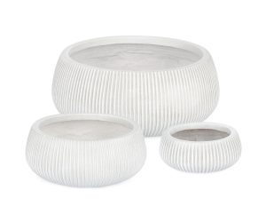 l set ghivece pentru exterior 3 piese ribbed bizzotto 43 x 18 cm fibra de sticla si argila alb 1.jpg