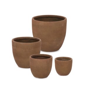 l set ghivece pentru exterior 4 piese rigo bizzotto 42 x 39 cm fibre de lut maro rusty 1.jpg