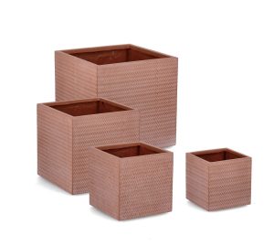 l set ghivece pentru exterior 4 piese tressage bizzotto 435 x 435 x 44 cm fibra de sticla si argila teracota 1.jpg