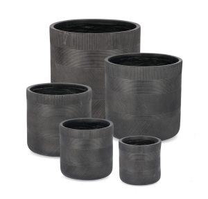 l set ghivece pentru exterior 5 piese rigo bizzotto 505 x 50 cm fibre de lut antracit 1.jpg