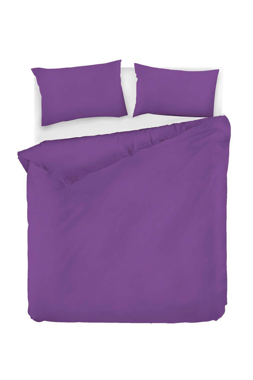 Lenjerie de pat dubla Super King (US) (ES), Fresh Color - Purple, Mijolnir, Bumbac Ranforce 2 l set husa de pilota ranforce super king sua es fresh color mjolnir 100 bumbac infortat 1.jpg