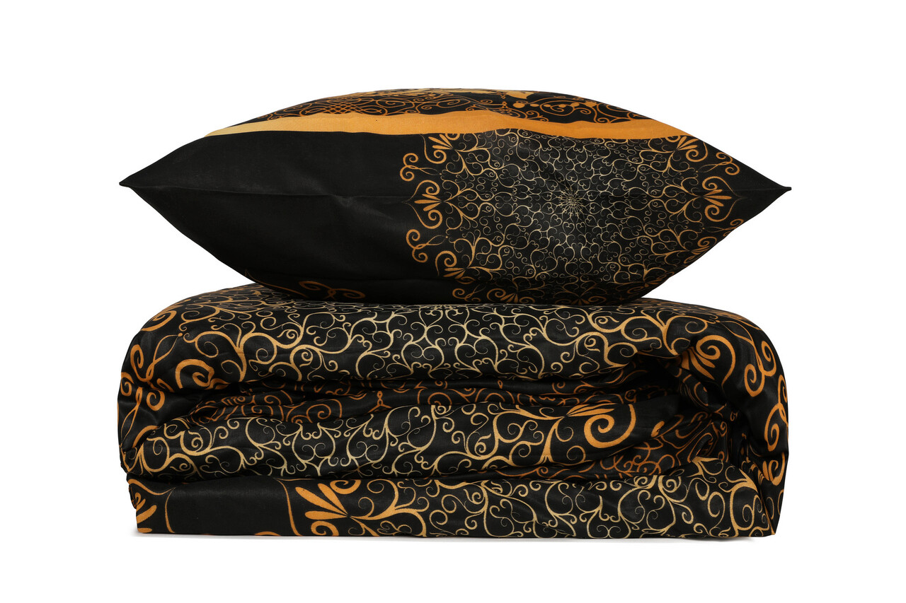 Lenjerie de pat pentru o persoana (FR), 2 piese, Osmanlı - Yellow, Pearl Home, 50% bumbac / 50% poliester 2 l set husa de pilota unica fr osmanl perla acasa 50 bumbac50 poliester 1.jpg