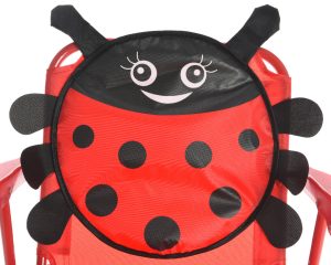 Set mobilier de gradina pentru copii Ladybug, Decoris, 4 piese, fier/poliester, rosu - imagine 4
