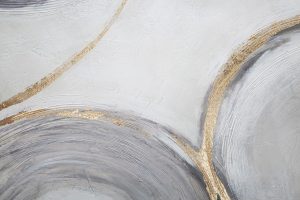 Tablou decorativ Circly, Mauro Ferretti, 150x60 cm, canvas pictat manual, multicolor - imagine 3