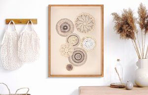 Tablou decorativ Circly, Mauro Ferretti, 45 x 60 cm, lemn de pin/canvas - imagine 2