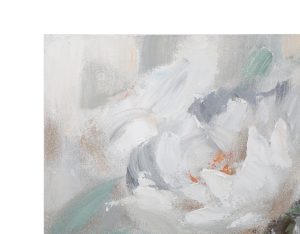 Tablou decorativ Crem Flower , Mauro Ferretti, 80x100 cm, canvas pictat manual, multicolor - imagine 5