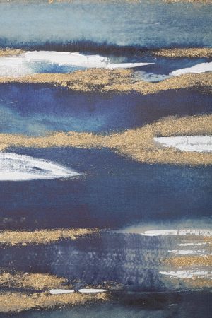 Tablou decorativ Dark Blue, Mauro Ferretti, 60x80 cm, canvas pictat manual, multicolor - imagine 4