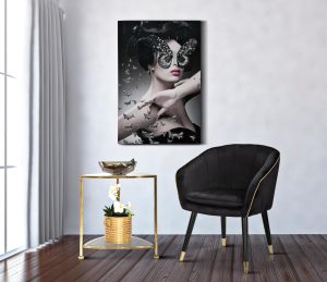 Tablou decorativ Dark Lady, Mauro Ferretti, 80x120 cm, canvas, multicolor - imagine 2