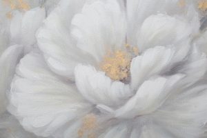 Tablou decorativ Gold Flower, Mauro Ferretti, 140x70 cm, canvas pictat manual, multicolor - imagine 4