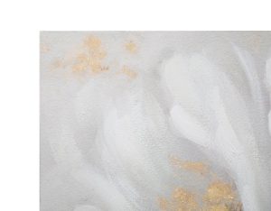 Tablou decorativ Gold Flower, Mauro Ferretti, 140x70 cm, canvas pictat manual, multicolor - imagine 5