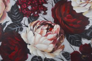 Tablou decorativ Red Flower, Mauro Ferretti, 150x76 cm, canvas pictat manual - imagine 4