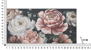 Tablou decorativ Red Flowy -B, Mauro Ferretti, 120x60 cm, canvas pictat manual - imagine 6