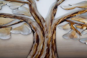 Tablou decorativ Tree Alluminium -B, Mauro Ferretti, 120x60 cm, canvas pictat manual, multicolor - imagine 6