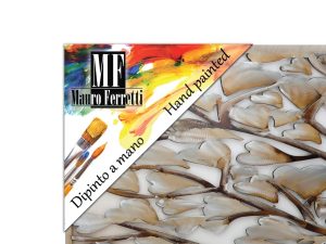Tablou decorativ Tree Alluminium -B, Mauro Ferretti, 120x60 cm, canvas pictat manual, multicolor - imagine 8