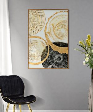 Tablou decorativ Woody, Mauro Ferretti, 60x90 cm, sticla, multicolor - imagine 2