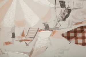Tablou, Mauro Ferretti, Beach - B, 80 x 2 x 120 cm, lemn de pin/panza, multicolor - imagine 4