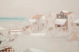 Tablou, Mauro Ferretti, Beach - B, 80 x 2 x 120 cm, lemn de pin/panza, multicolor - imagine 5