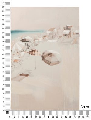 Tablou, Mauro Ferretti, Beach - B, 80 x 2 x 120 cm, lemn de pin/panza, multicolor - imagine 6
