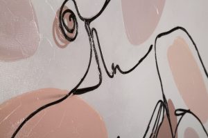 Tablou, Mauro Ferretti, Lady, 80 x 2.8 x 80 cm, lemn de pin/panza, multicolor - imagine 4