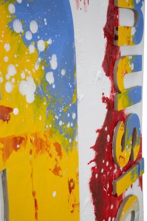 Tablou Music, Mauro Ferretti, 100x3.5x100 cm, canvas/lemn, multicolor - imagine 3