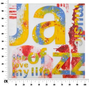Tablou Music, Mauro Ferretti, 100x3.5x100 cm, canvas/lemn, multicolor - imagine 7