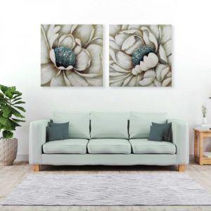 Tablou, Versa, Flor, 80 x 80 cm, canvas, multicolor - imagine 4