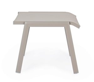 Taburet pentru picioare Victor, Bizzotto, 53 x 51 x 44 cm, aluminiu/textilena, grej - imagine 4