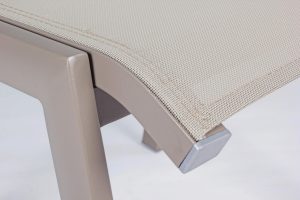 Taburet pentru picioare Victor, Bizzotto, 53 x 51 x 44 cm, aluminiu/textilena, grej - imagine 6