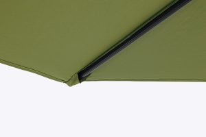 Umbrela pentru gradina/terasa Kalife, Bizzotto, Ø300 cm, stalp Ø46/48 mm, aluminiu/poliester, verde oliv - imagine 3