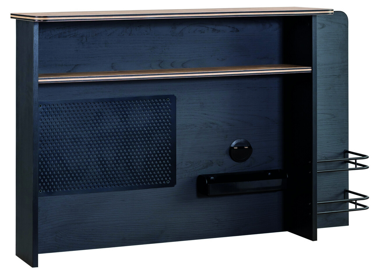 Raft pentru birou, Çilek, Black Small Study Unit, 108x71x29 cm, Multicolor 1 Raft pentru birou, Çilek, Black Small Study Unit, 108x71x29 cm, Multicolor