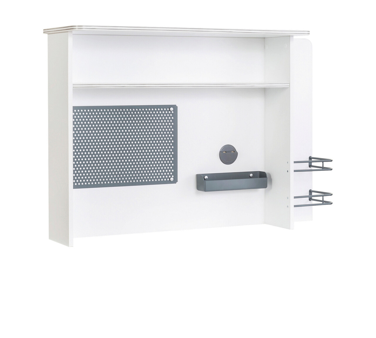 Raft pentru birou, Çilek, White Study Unit, 108.5x72x29.5 cm, Multicolor 1 Raft pentru birou, Çilek, White Study Unit, 108.5x72x29.5 cm, Multicolor