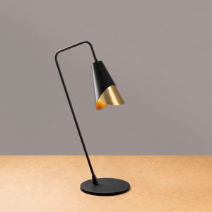 Lampa de masa, Tatum, 584TTM1730, Metal, Negru / Vintage - imagine 3