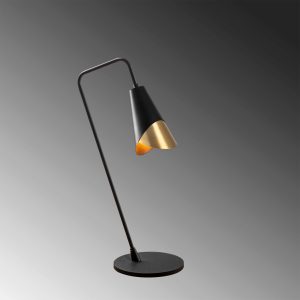 Lampa de masa, Tatum, 584TTM1730, Metal, Negru / Vintage - imagine 6