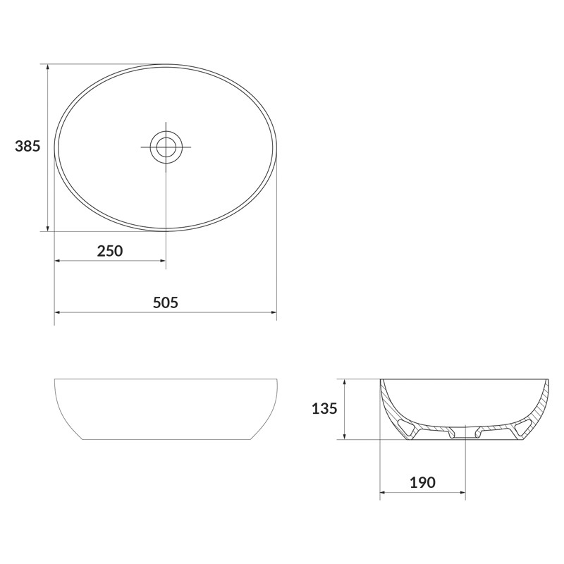 Lavoar pe blat, Cersanit, Larga, oval, 50 cm, antracit mat 3 lavoar pe blat cersanit larga oval 50 cm antracit mat30243.jpg